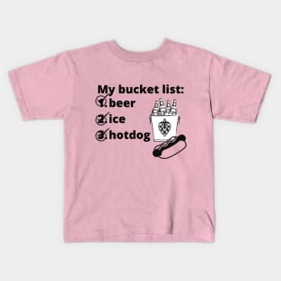 bucket list1 Kids T-Shirt